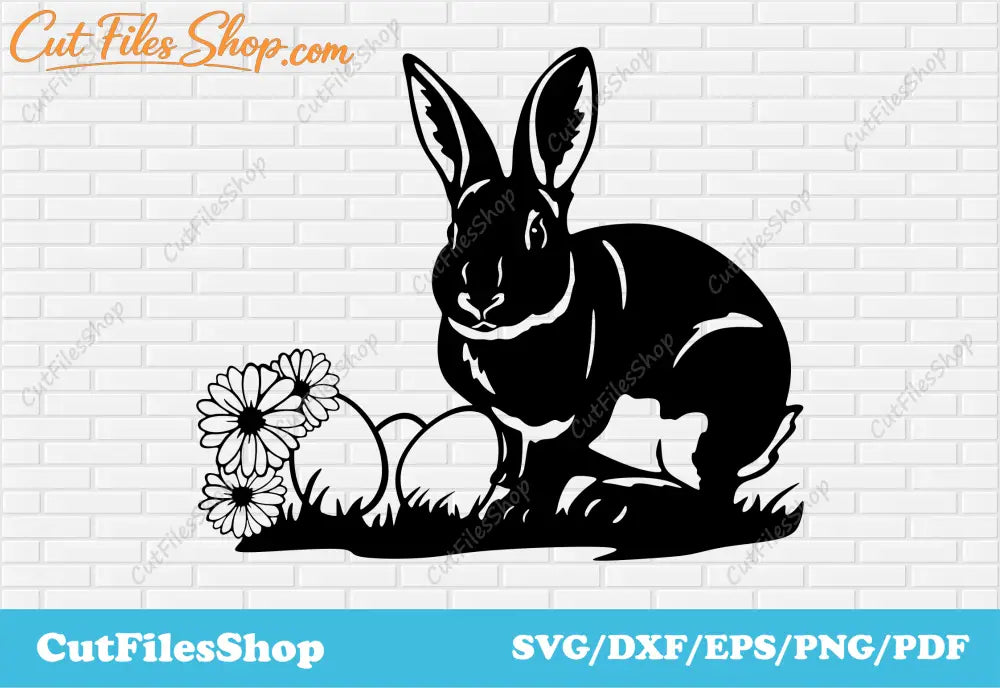 Easter bunny svg cut file for cricut, Easter svg, vector download, dxf cnc files, Easter decor making, svg for craft