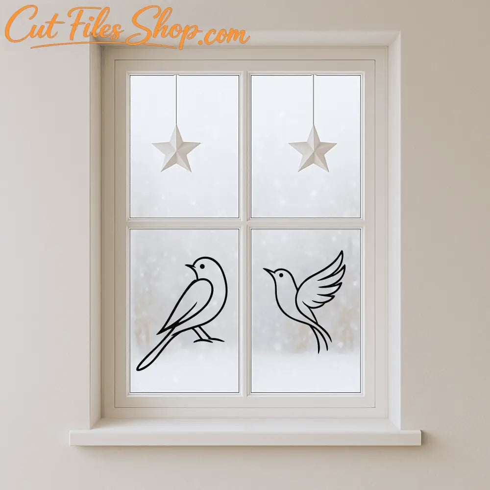 Decorative bird wall art file