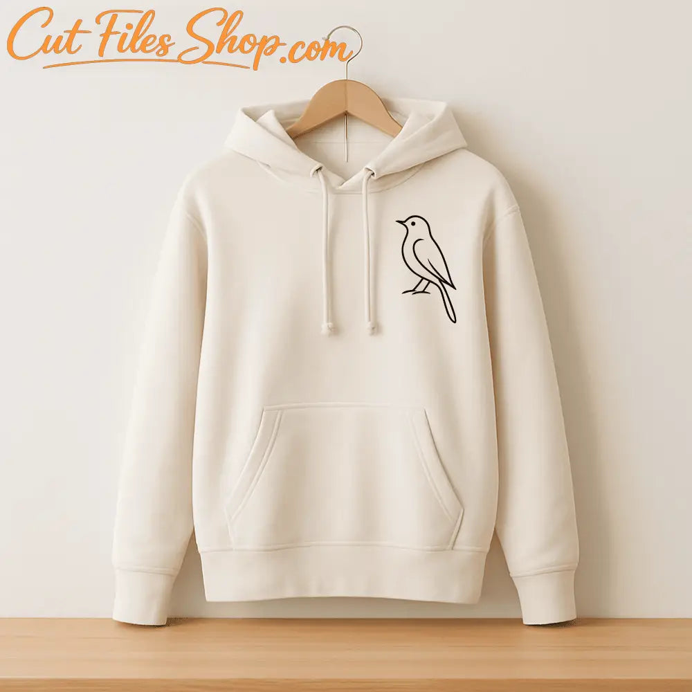 Laser cut bird silhouette set