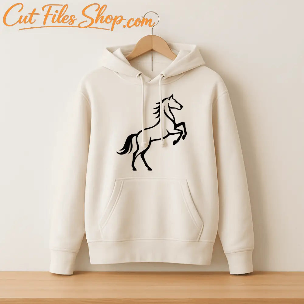 Laser cut horse silhouette