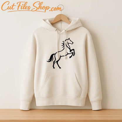Laser cut horse silhouette