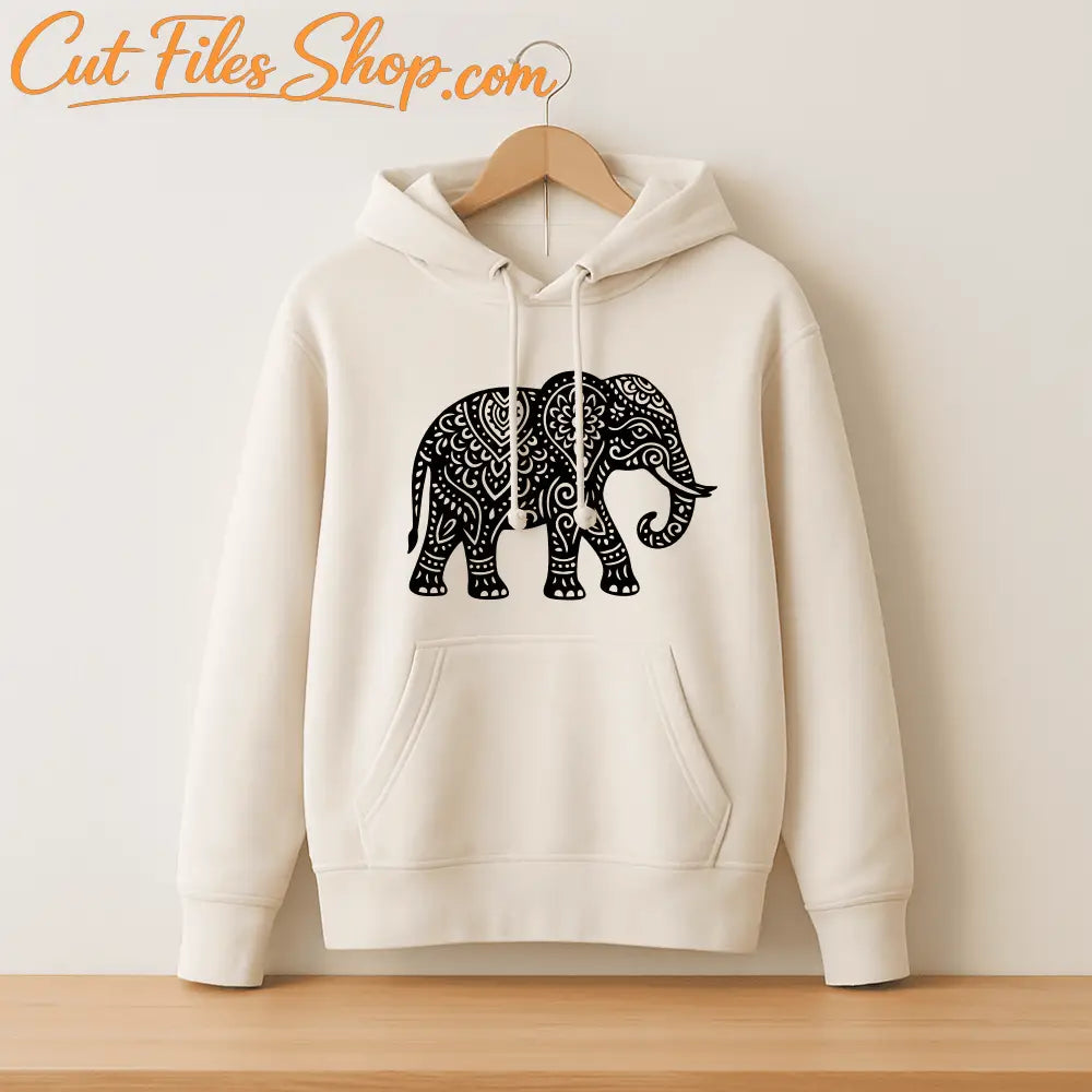 Elephant mandala PNG for sublimation or printing crafts