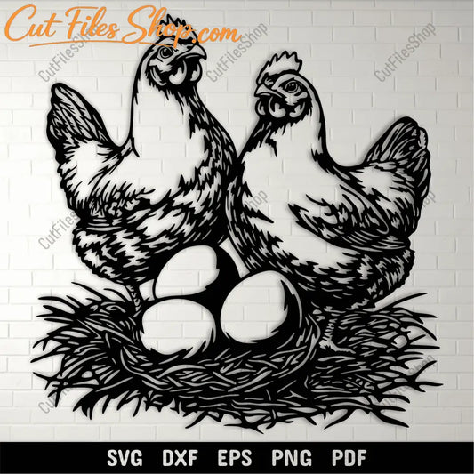 Farm Fresh Eggs SVG & DXF – Cricut, CNC & Laser Cut Files