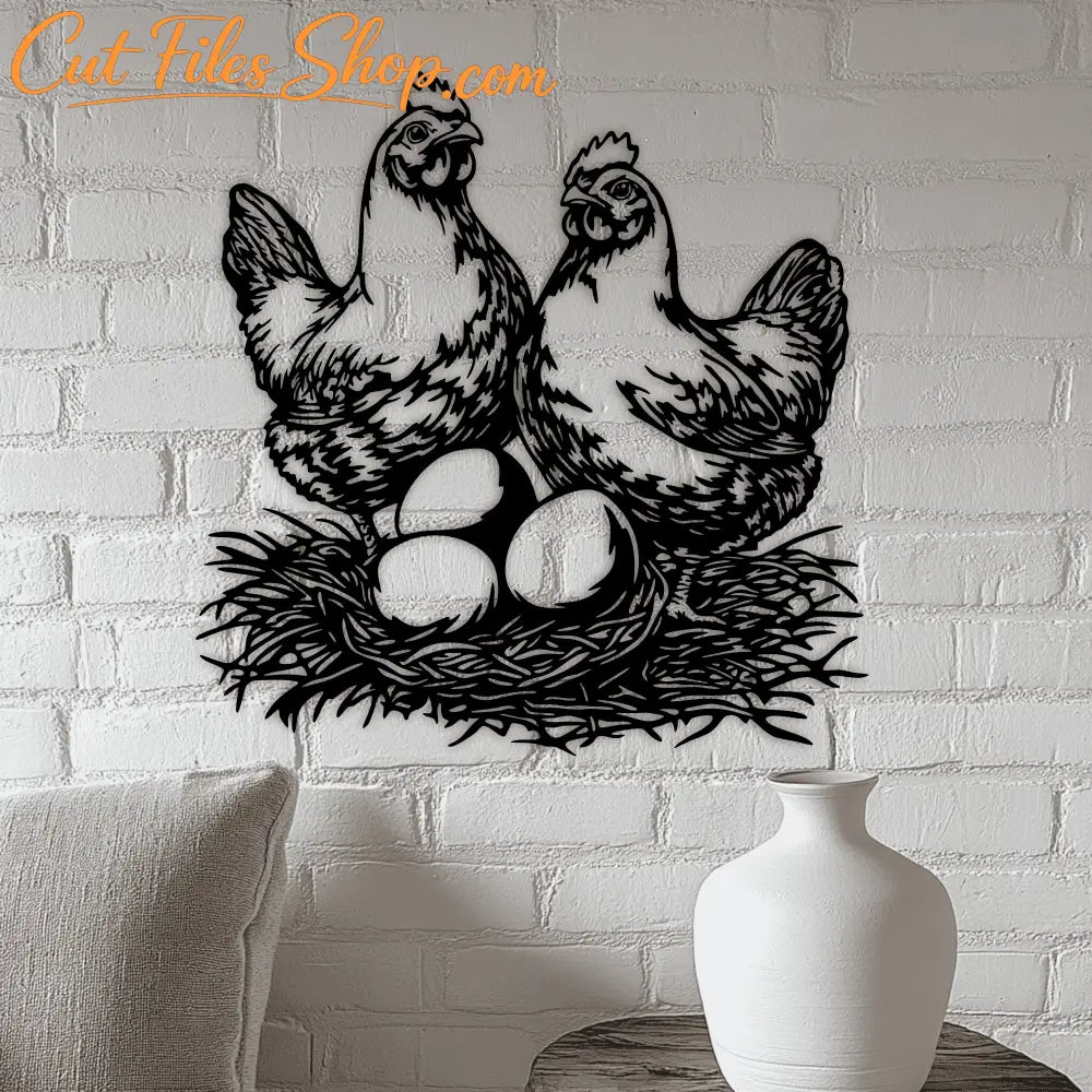 Farmhouse Style Eggs SVG for Cricut, DXF for Laser Engraving