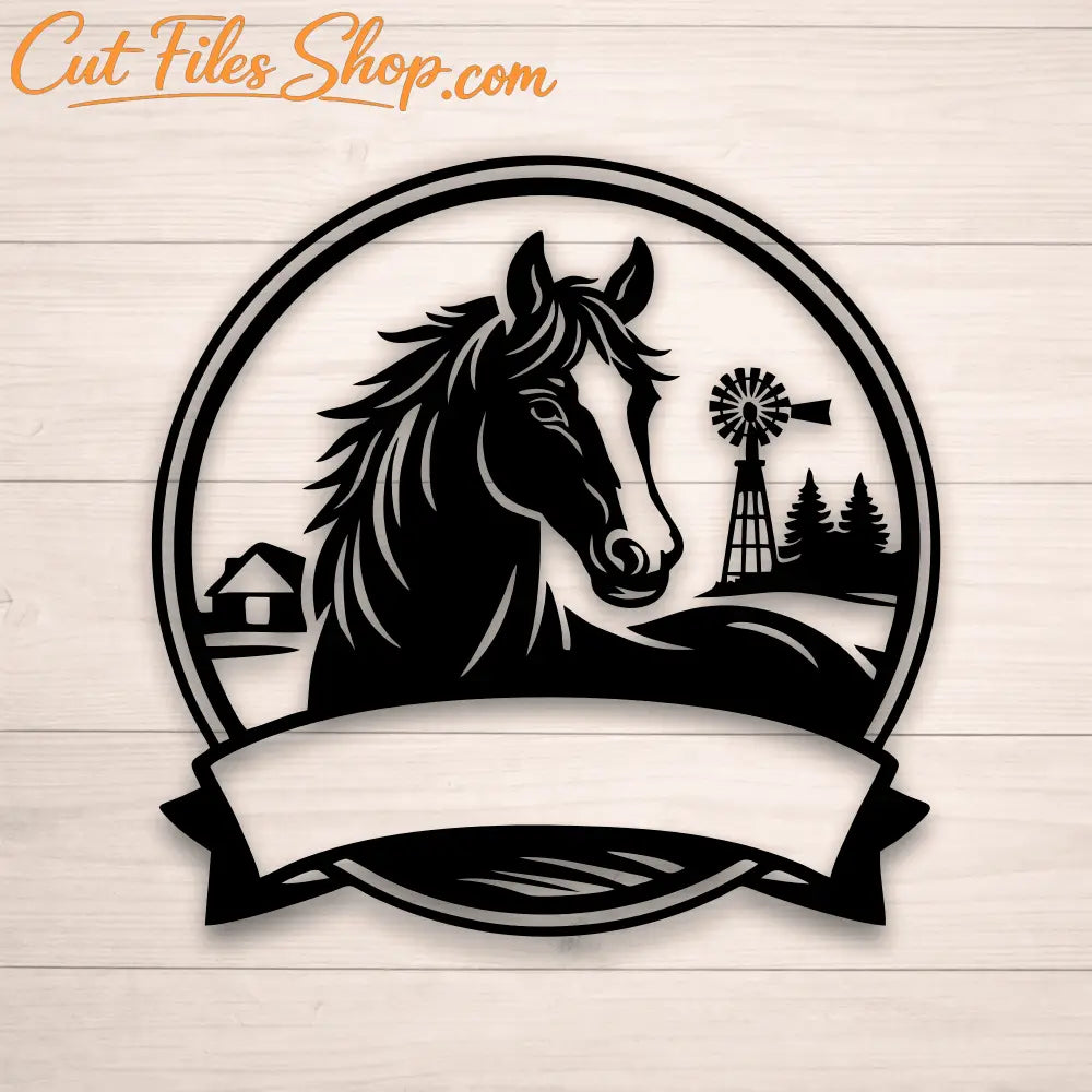 horse farmhouse svg design