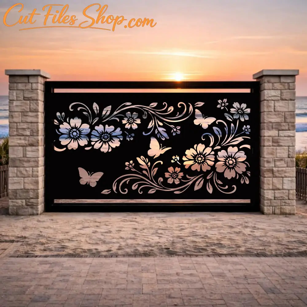Flower panel cnc design