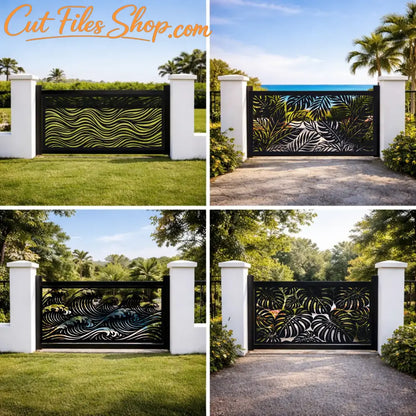 privacy screen and balcony panel cnc cutting files