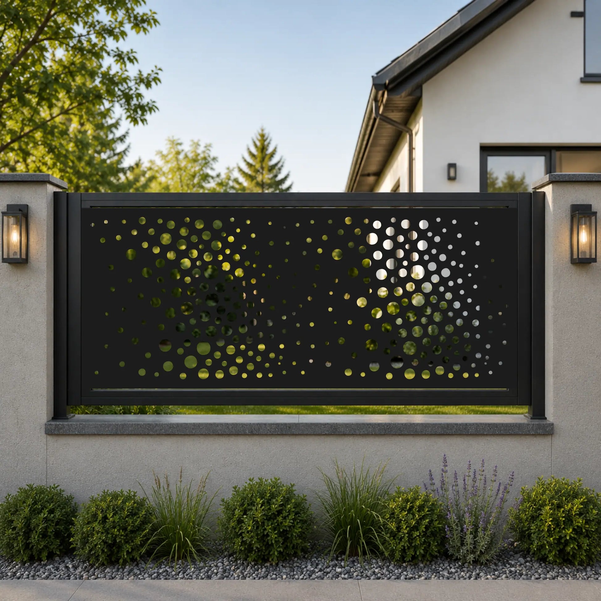 Architectural decorative screen collection for fences, railings, balconies and privacy walls
