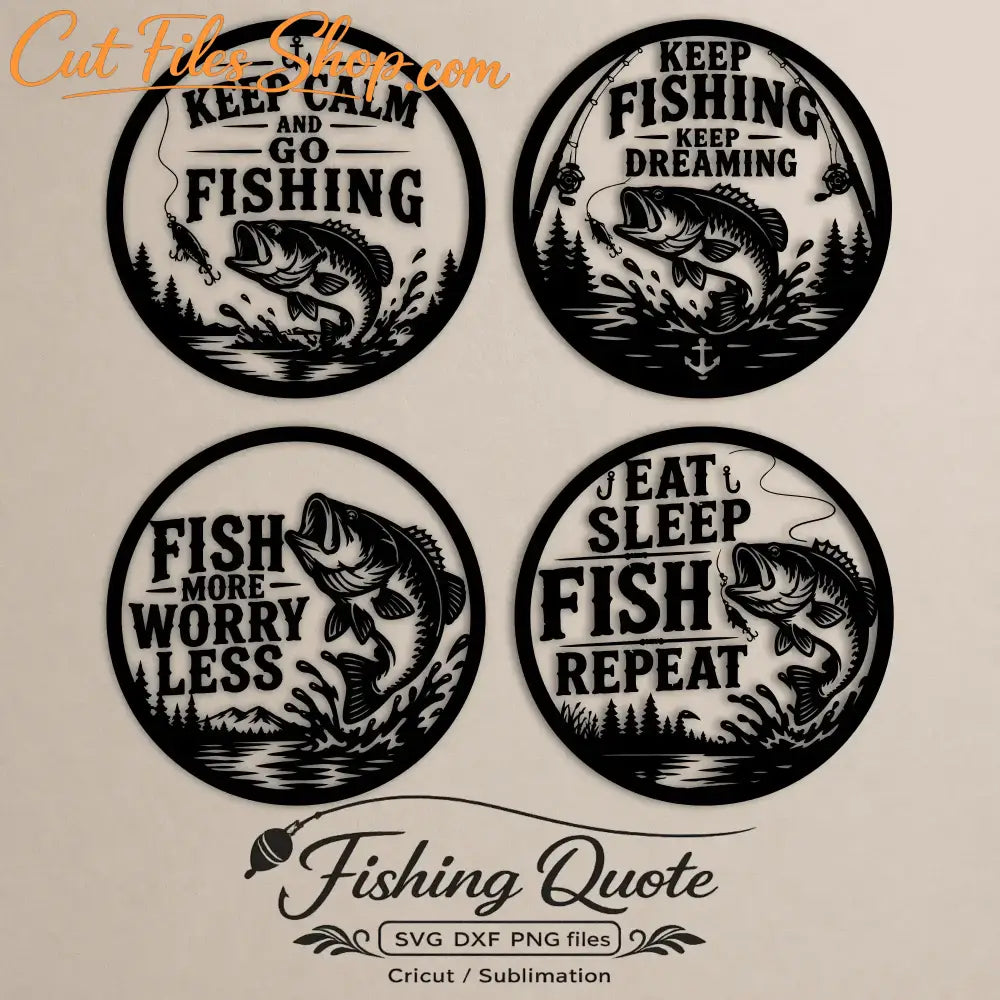 Fishing quote SVG for Cricut and vinyl projects