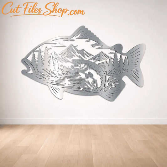 fish silhouette laser cut file