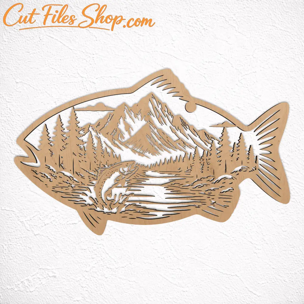 fishing vector cutting file