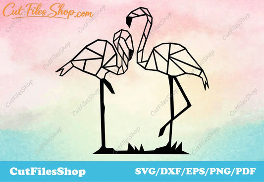 Dxf flamingo, dxf files for cnc plasma, Dxf files for Wall Decor, Dxf for Laser and Plasma Cutting, Svg files for Cricut, Silhouette Cameo files, Dxf for vinyl plotter