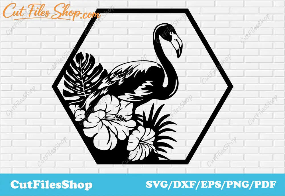Flamingo svg files, flowers svg, Laser engrave images, dxf for laser cutting, cricut files, t-shirt svg, birds svg, summer svg files, summer decor dxf