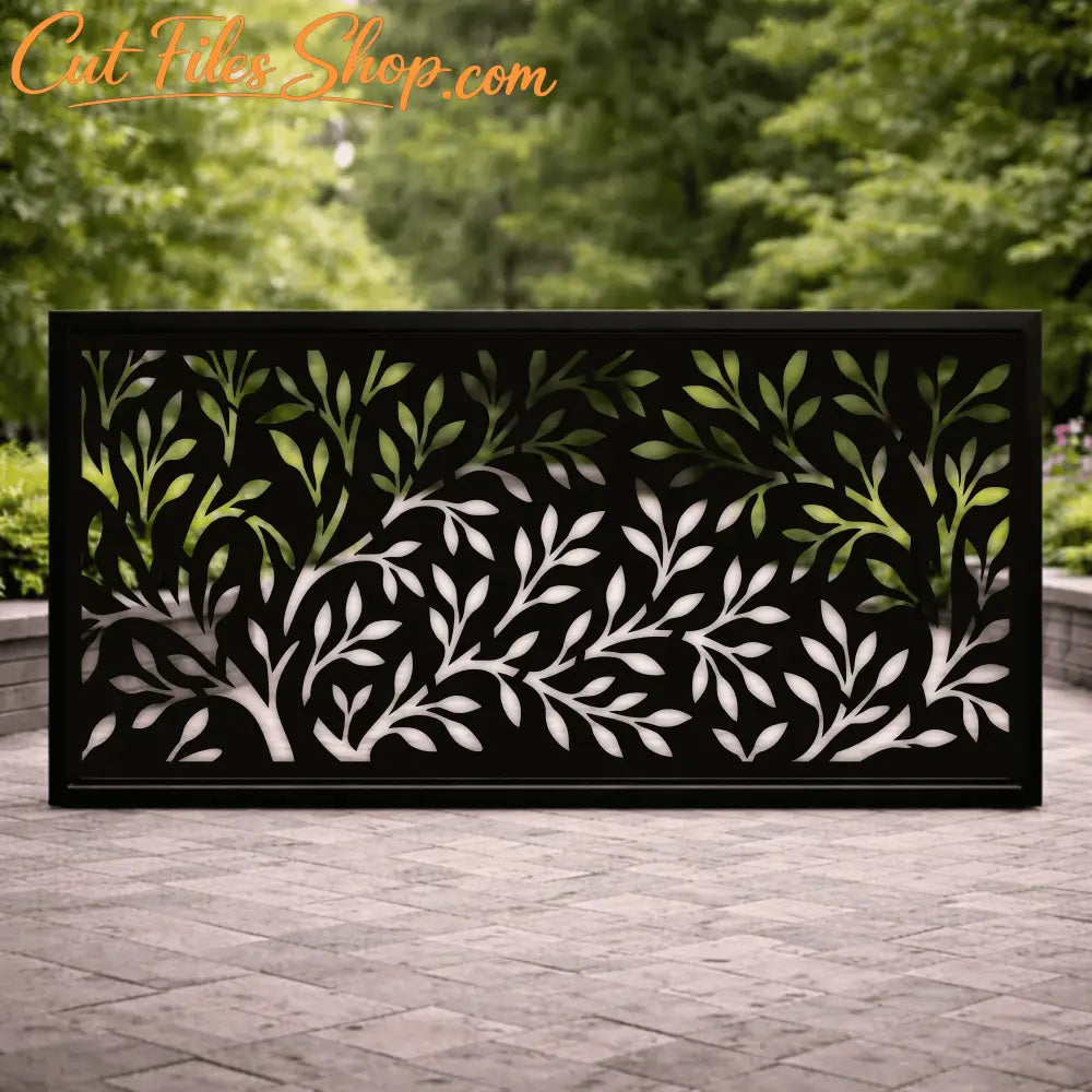 Floral decorative borders SVG DXF for laser cutting and CNC panels