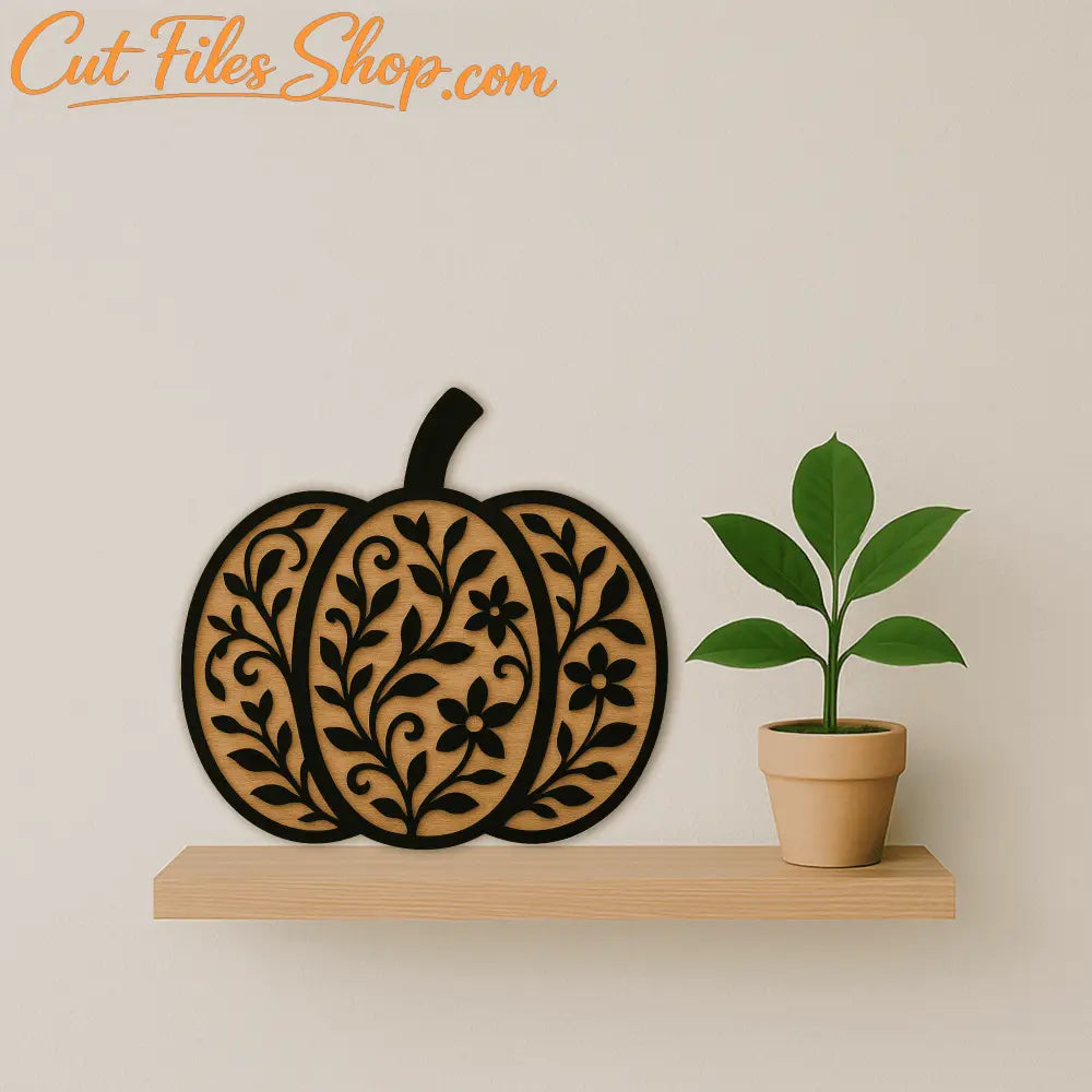 Fall pumpkin engraving design for Glowforge
