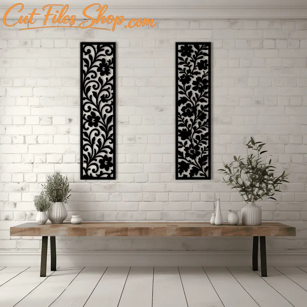Decorative divider panel in DXF format