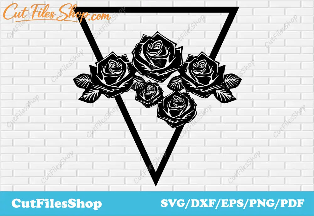 Flowers dxf svg file, svg files for t shirt designs, dxf for laser, vector for sticker making, svg for cricut, rose svg, rose dxf, vector flowers, flowers svg, vector rose