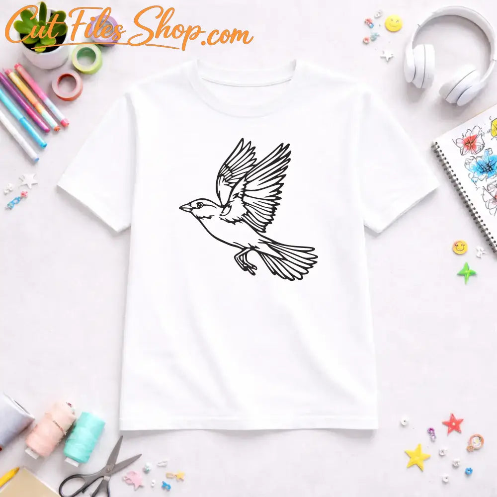bird in flight svg vector design