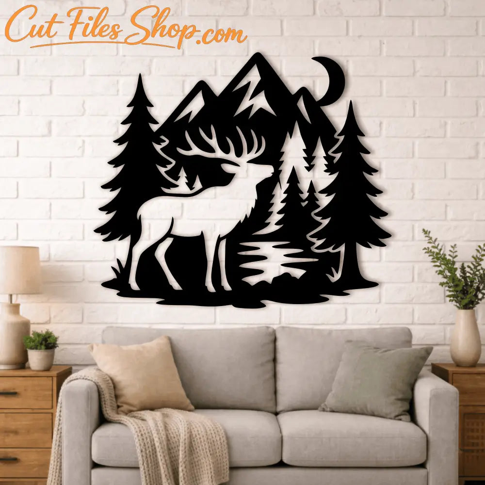 Deer svg laser files