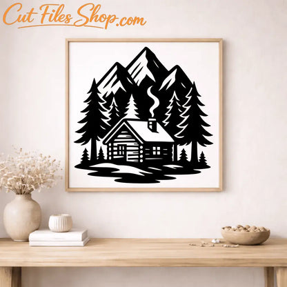 Cabin and lodge decor CNC vector designs