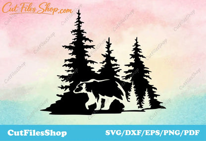 Dxf files for CNC Machines - Laser, Plasma and WaterJet CNC Cutting, SVG files for Silhouette Cameo, SVG for Cricut, Vinyl Cutting