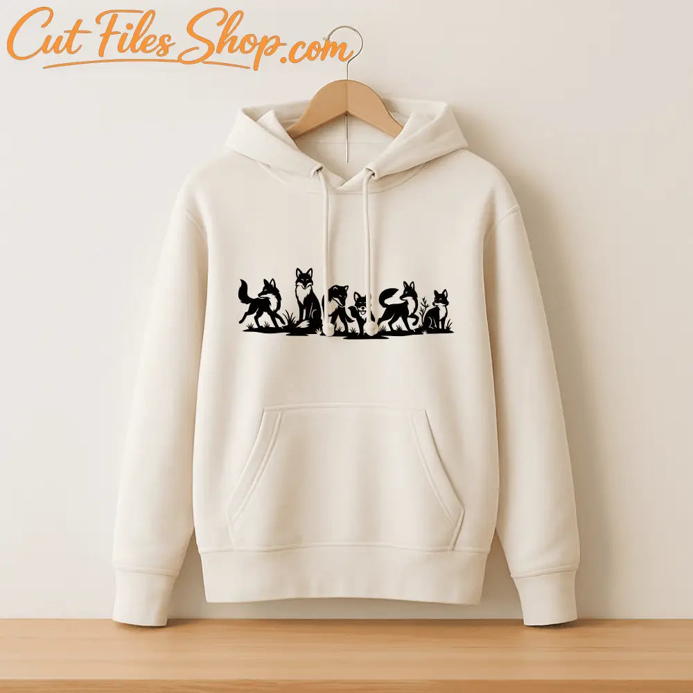 Fox silhouette vector EPS