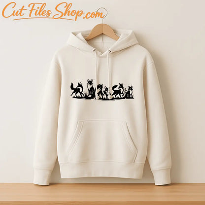 Fox silhouette vector EPS