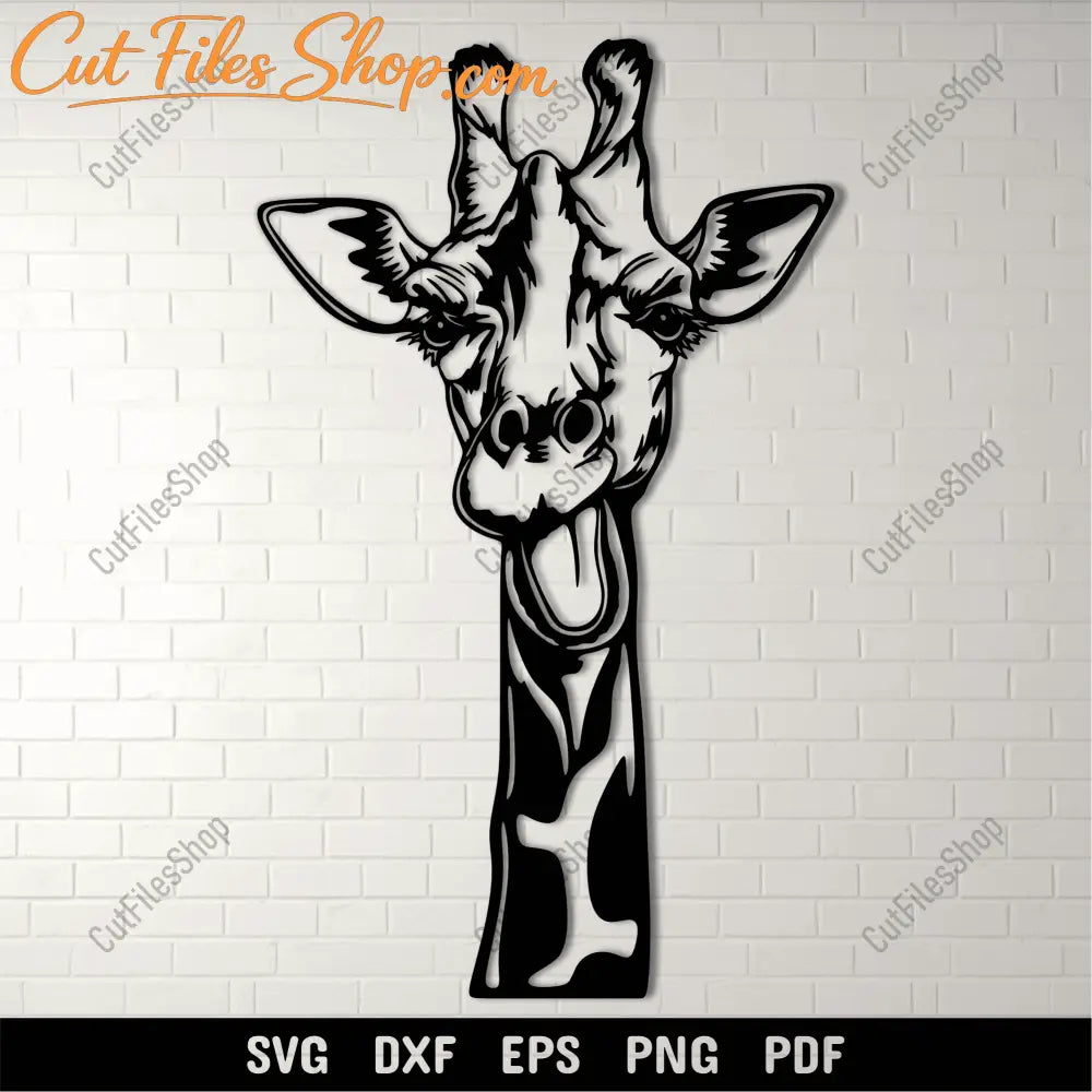 Funny Giraffe SVG for Cricut, DXF for CNC, and Sublimation Designs