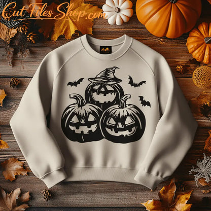 Spooky Halloween Pumpkin SVG: Design Your Own T-shirts