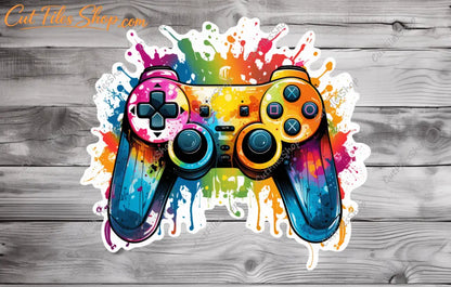 game joystick t shirt design, game art png, sublimation files download, png transparent, png for cricut, png for stickers