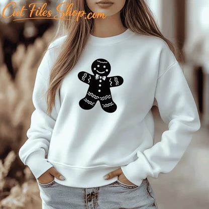 Gingerbread Man DXF for CNC, SVG Cutting File for Cricut, Silhouette Craft Design, Sublimation Art