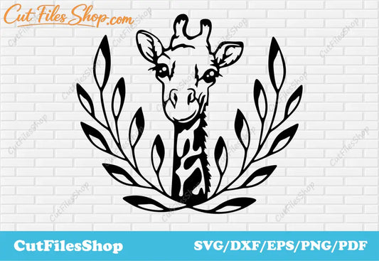 Giraffe SVG cut files for cricut, Silhouette Cameo files, DXF for Laser cutting, T-shirt designs svg, Giraffe for cricut, Giraffe for laser, Giraffe png for t shirt, svg for shirt designs, svg designs, Cut Files