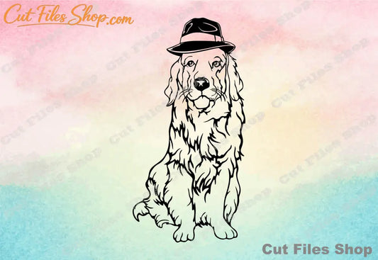 Golden Retriever, cute dog, dog for cricut, png file, eps file, cnc svg files, stickers svg
