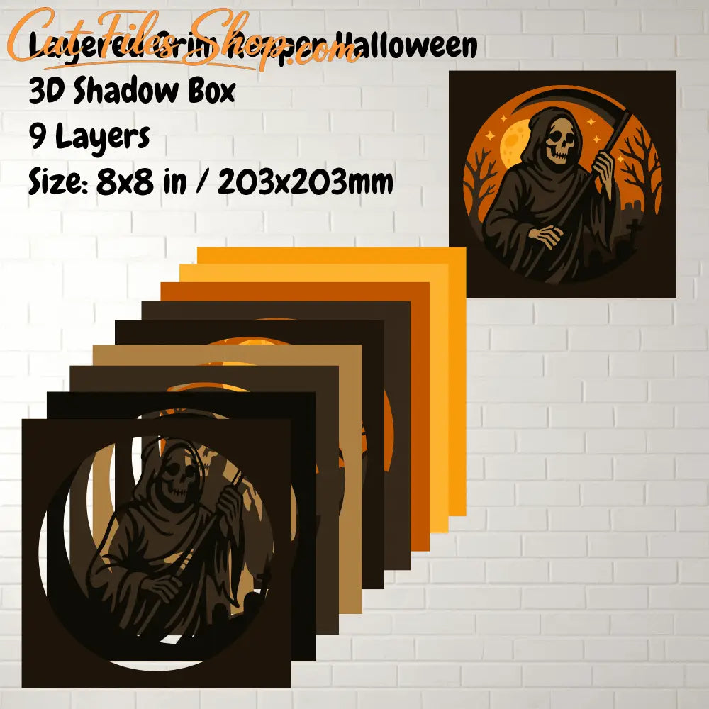 Halloween papercraft SVG DXF files for laser and CNC cutters