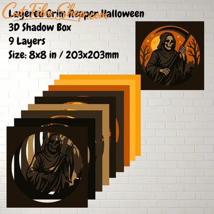 Halloween papercraft SVG DXF files for laser and CNC cutters