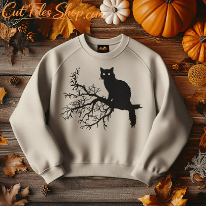 Versatile Halloween Cat SVG | Sublimation, T-shirt Design
