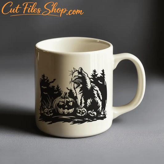 Halloween Cat SVG for Cricut & Silhouette Users