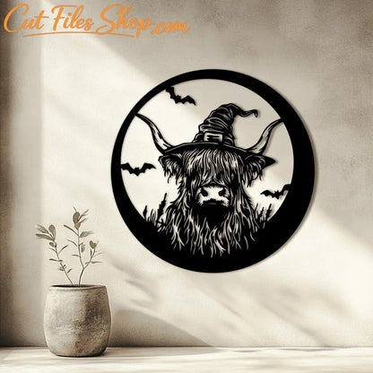 Halloween Home Decor: Highland Cow SVG Cut Files for Unique Decorations