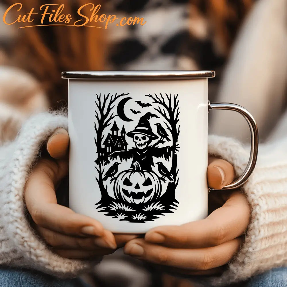 Halloween scarecrow PNG for sublimation or party decorations