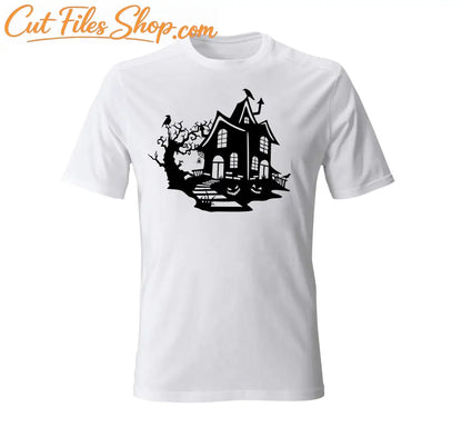 SVG files, DXF files, PNG files, EPS files, PDF files, halloween t-shirt designs,  halloween tree, vinyl cutting