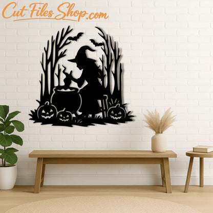 Haunted house DXF cutting file with ghosts and bats for Cricut Silhouette