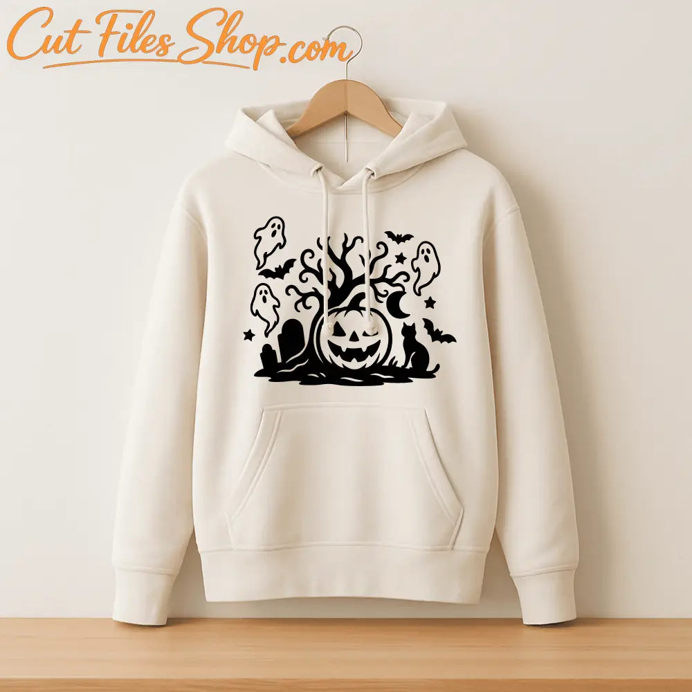 Haunted house SVG template for CNC laser cutting projects
