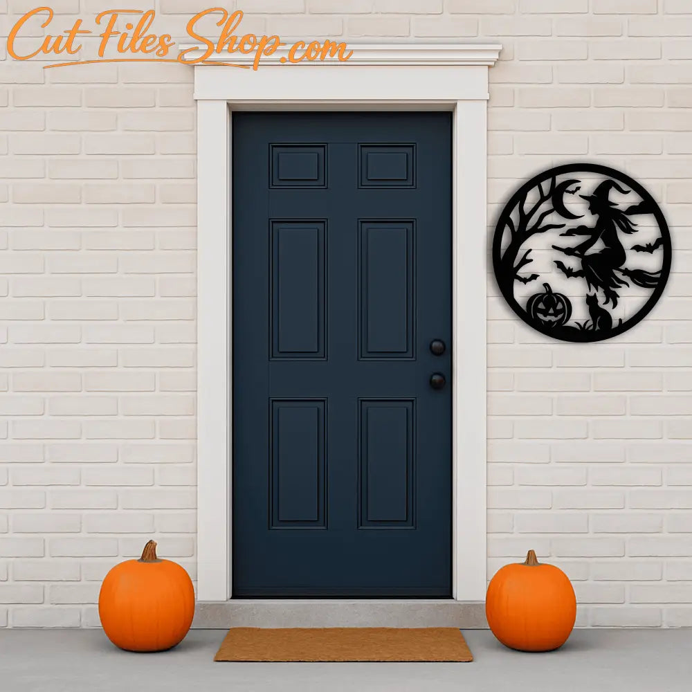 Halloween bats and pumpkins SVG DXF spooky file