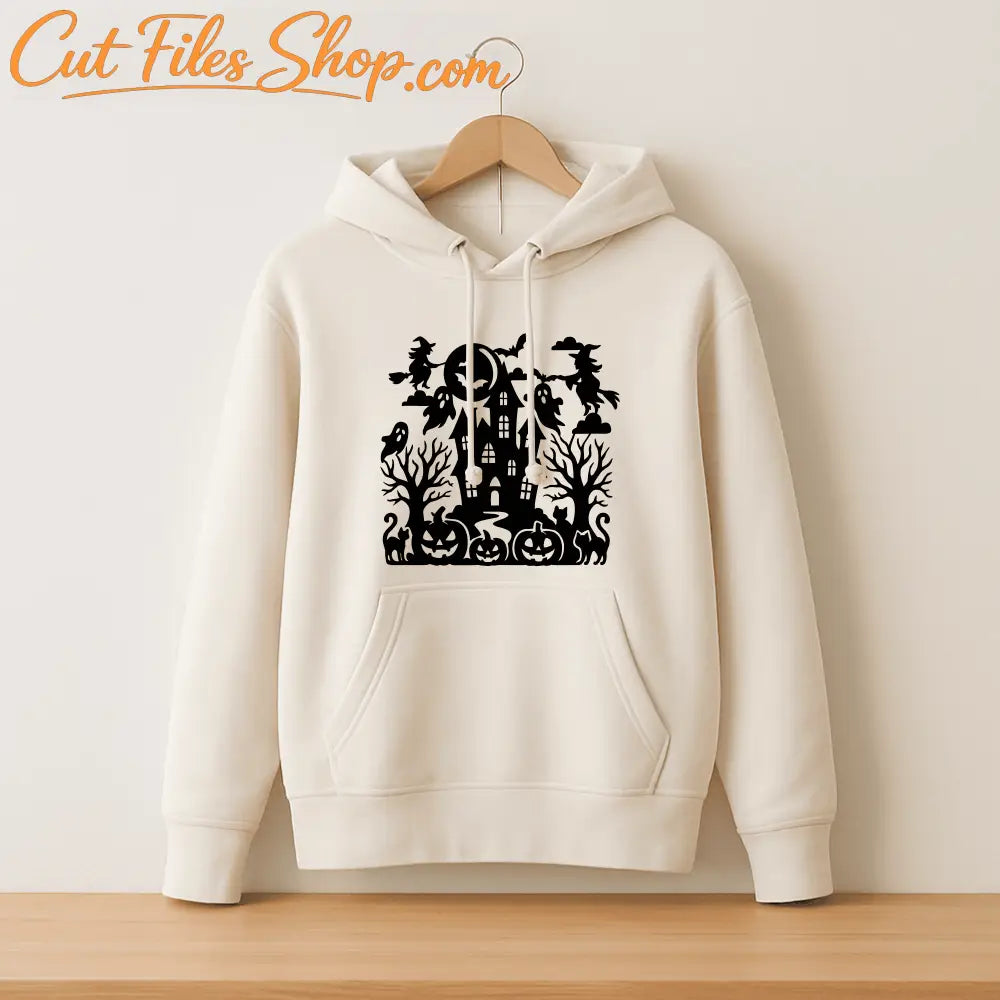 Haunted house PNG for sublimation or party decoration projects