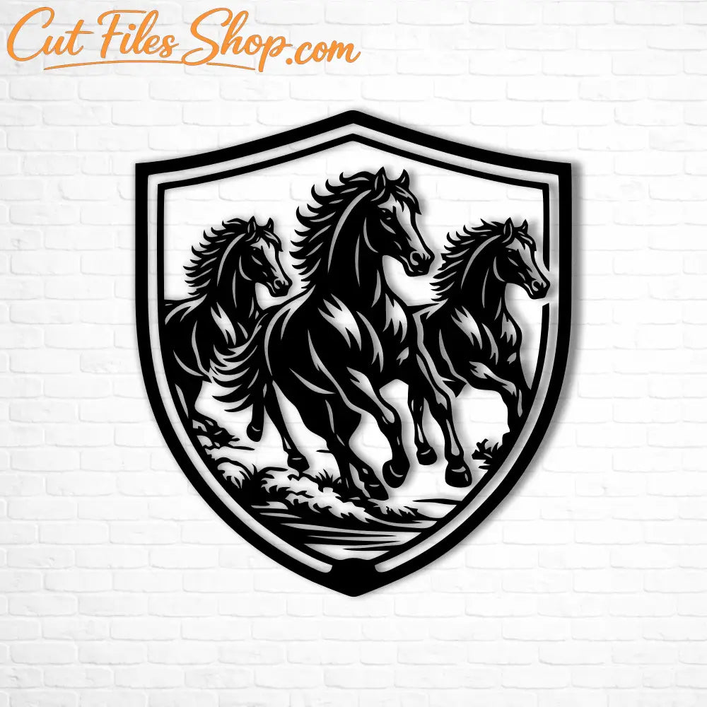 horse badge svg vector file