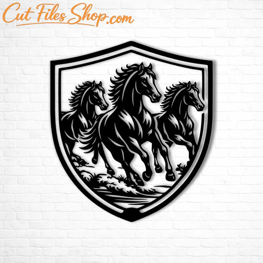 horse badge svg vector file