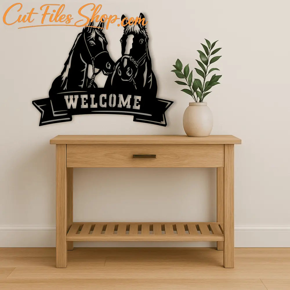Horse ranch welcome sign SVG EPS for Cricut, sublimation and crafts