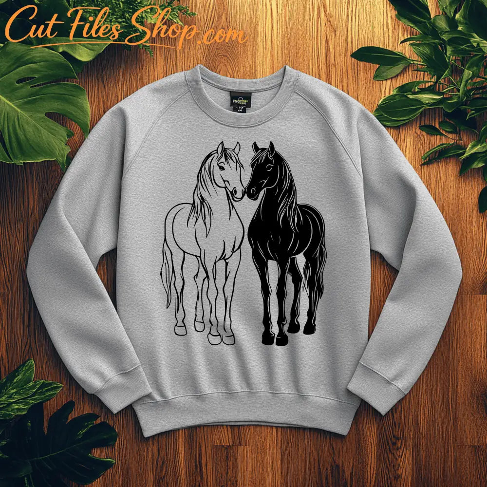 Horse Silhouette SVG for Cricut Projects, CNC DXF Files, Sublimation Art