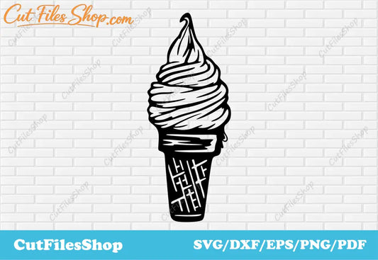 Ice cream svg cut files for cricut, Summer svg, Cricut files, Cut files shop, Ice cream dxf png files, sublimation printing t-shirts, card making png, dxf for plasma cnc, download vector images, summer time svg