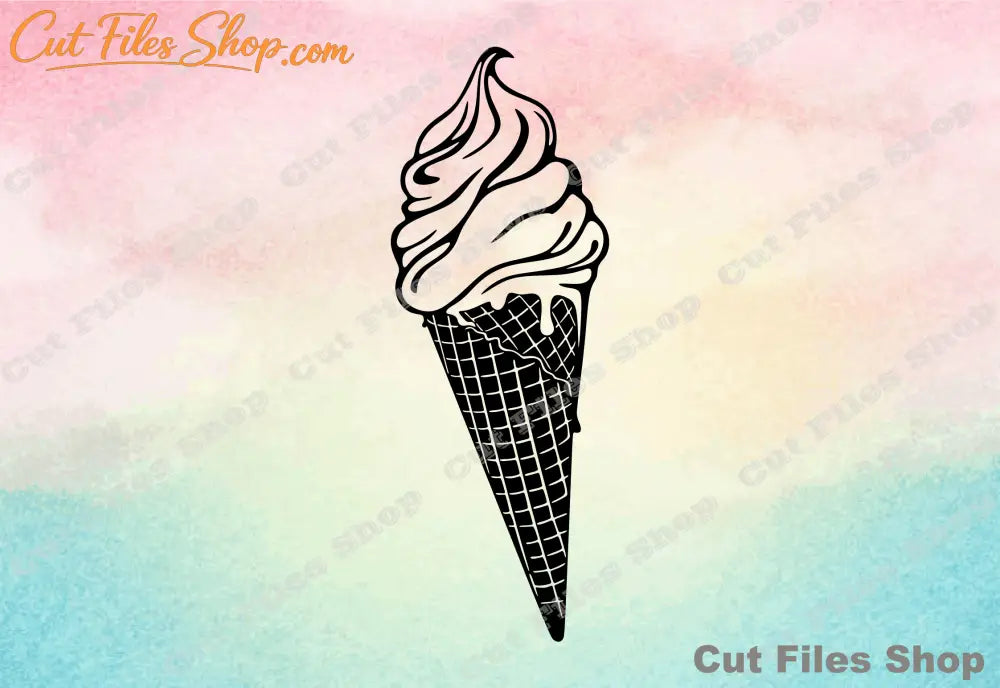 Ice cream svg, SVG, DXF cut files, svg commercial use, cricut stencils, digital files